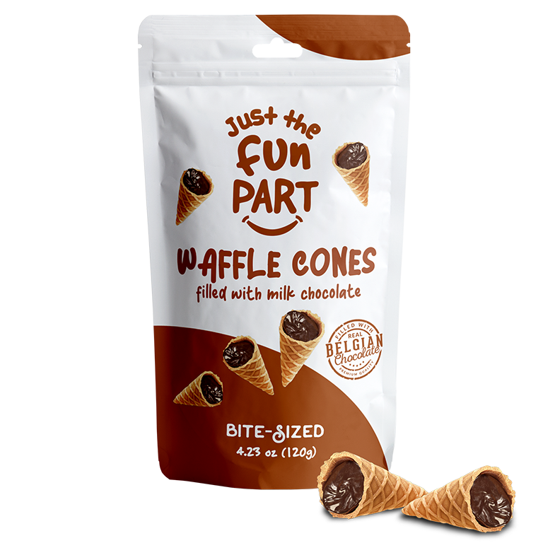 Waffle Cones filled with Milk Chocolate 120g