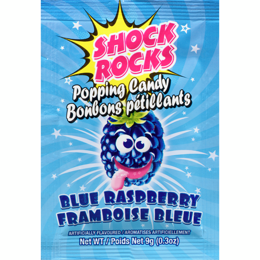 Shock Rocks Candy Blue Raspberry Shock Rocks Blue Raspberry 9g – Dale’s Candy Co.