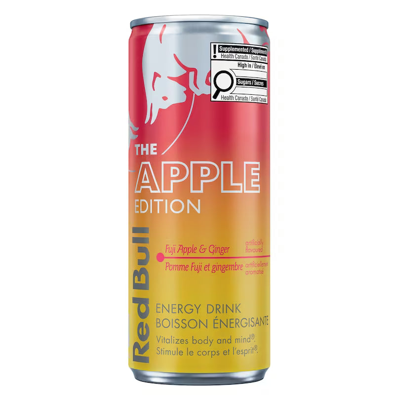 Red Bull Energy Drink Fuji Apple &amp; Ginger, Apple Edition 250 ml Can