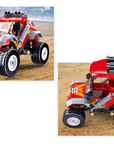 Off-Road Red Monster Car Building Brick Kit (150 pcs)