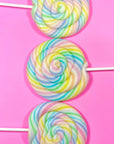 Handmade Whirl Lollipop: Cotton Candy