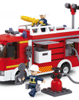 Fire Truck Water-Tank Building Brick Kit (343 Pcs)