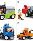 Town City Cleaner Vehicles Building Brick