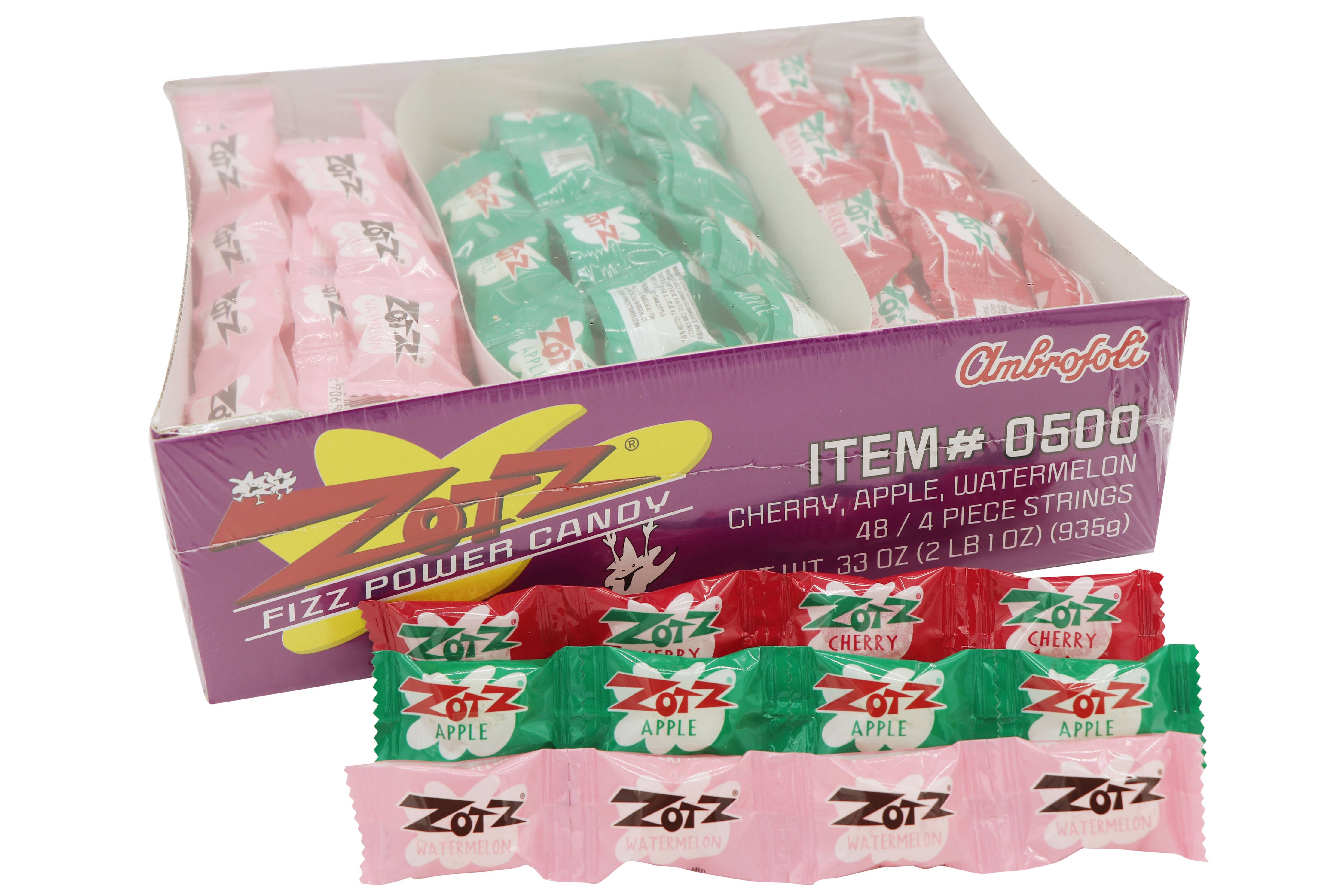 Zotz Fizzing Candy Strings, Cherry/Apple/Watermelon [1 String] – Dale’s ...