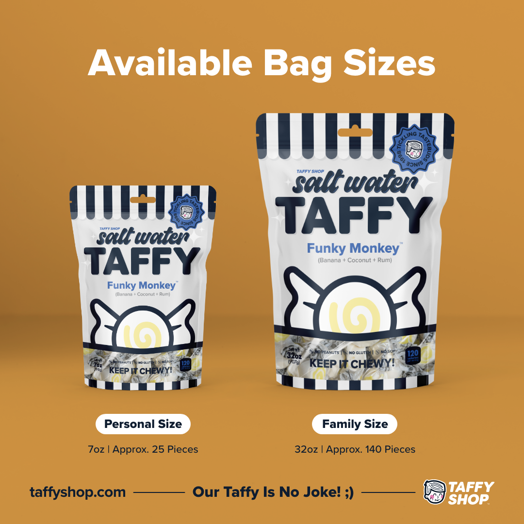 Funky Monkey Taffy™ (Banana+Coconut+Rum)