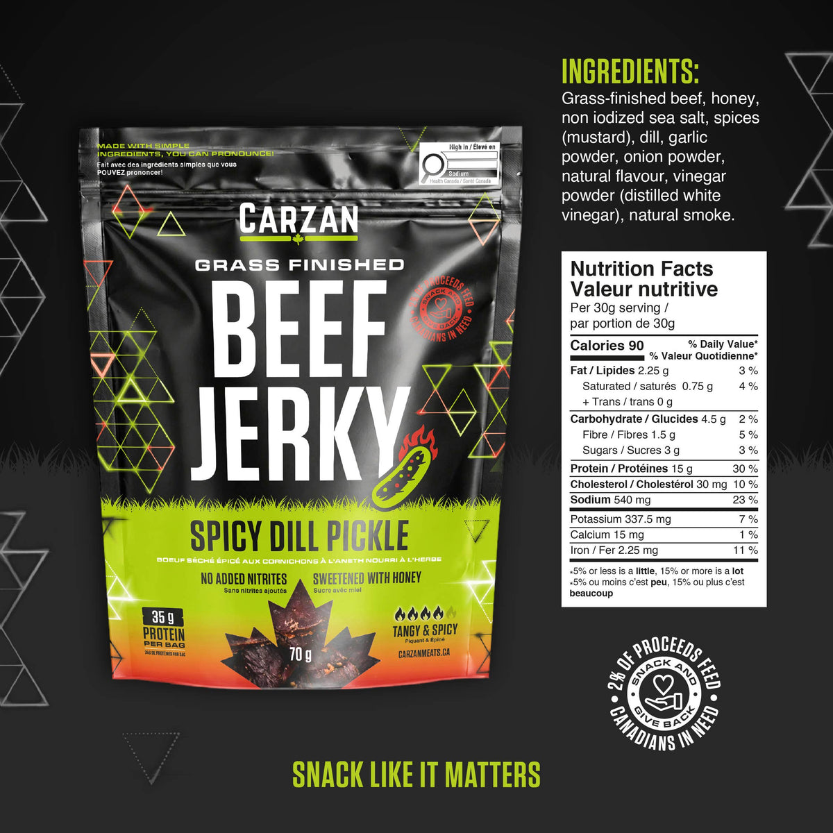 Spicy Dill Pickle Beef Jerky