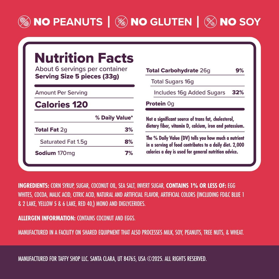 Be Mine Favorites™ Taffy Bag 7oz