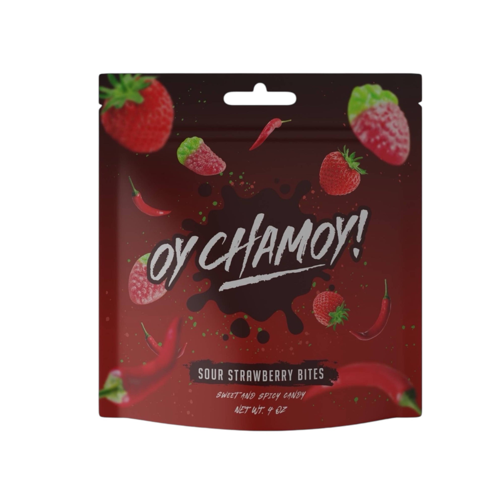 Oy Chamoy! Sour Strawberry Bites - 4oz.