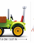 Harvest Farm Tractor Building Brick Kit (80 pcs)