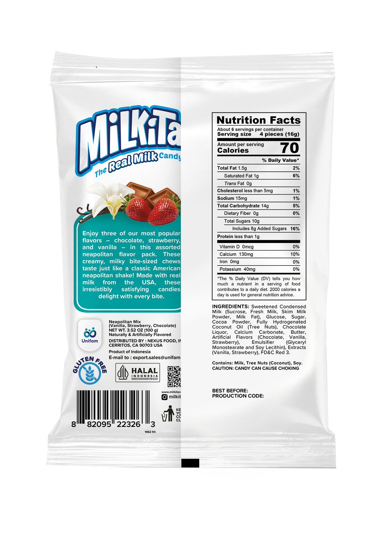 Milkita The Real Milk Candy Neapolitan 100 g