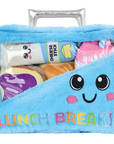 Lunch Break Packaging Fleece Plush