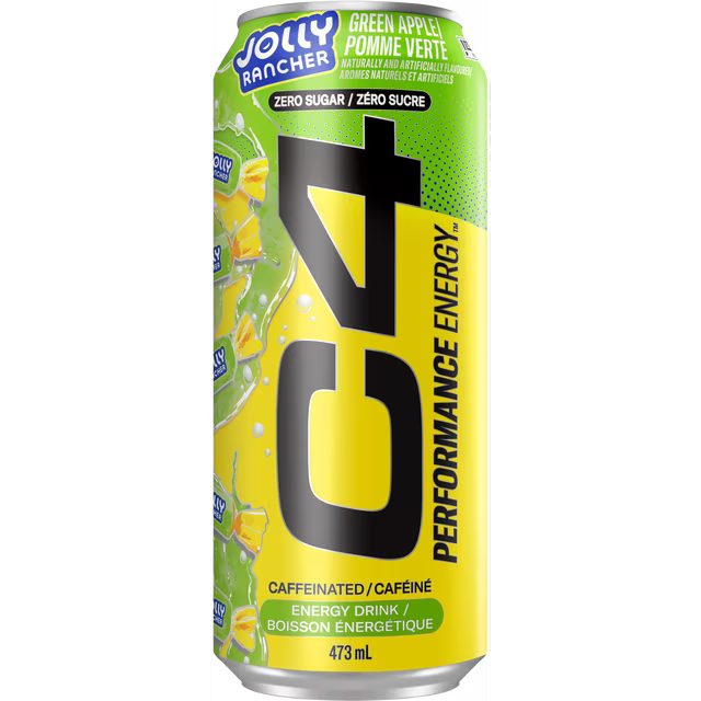 C4 Energy - Jolly Rancher Green Apple 473ml [1 Can]