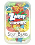 Neon Gummy Sour Bears | Zweet | 10 oz