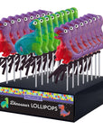 Glitter Swirl Dinosaur Hard Candy Lollipop 1oz