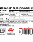 Insanely Sour Strawberry Belts | Zweet | 10 oz