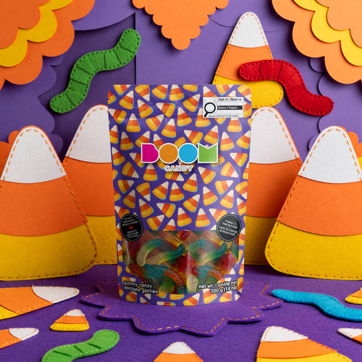 Candy Corn | Gummy Worms | 396 g