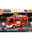 Fire Truck Water-Tank Building Brick Kit (343 Pcs)