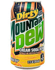 Mountain Dew Zero Sugar Cream Soda Dew 355ml Can