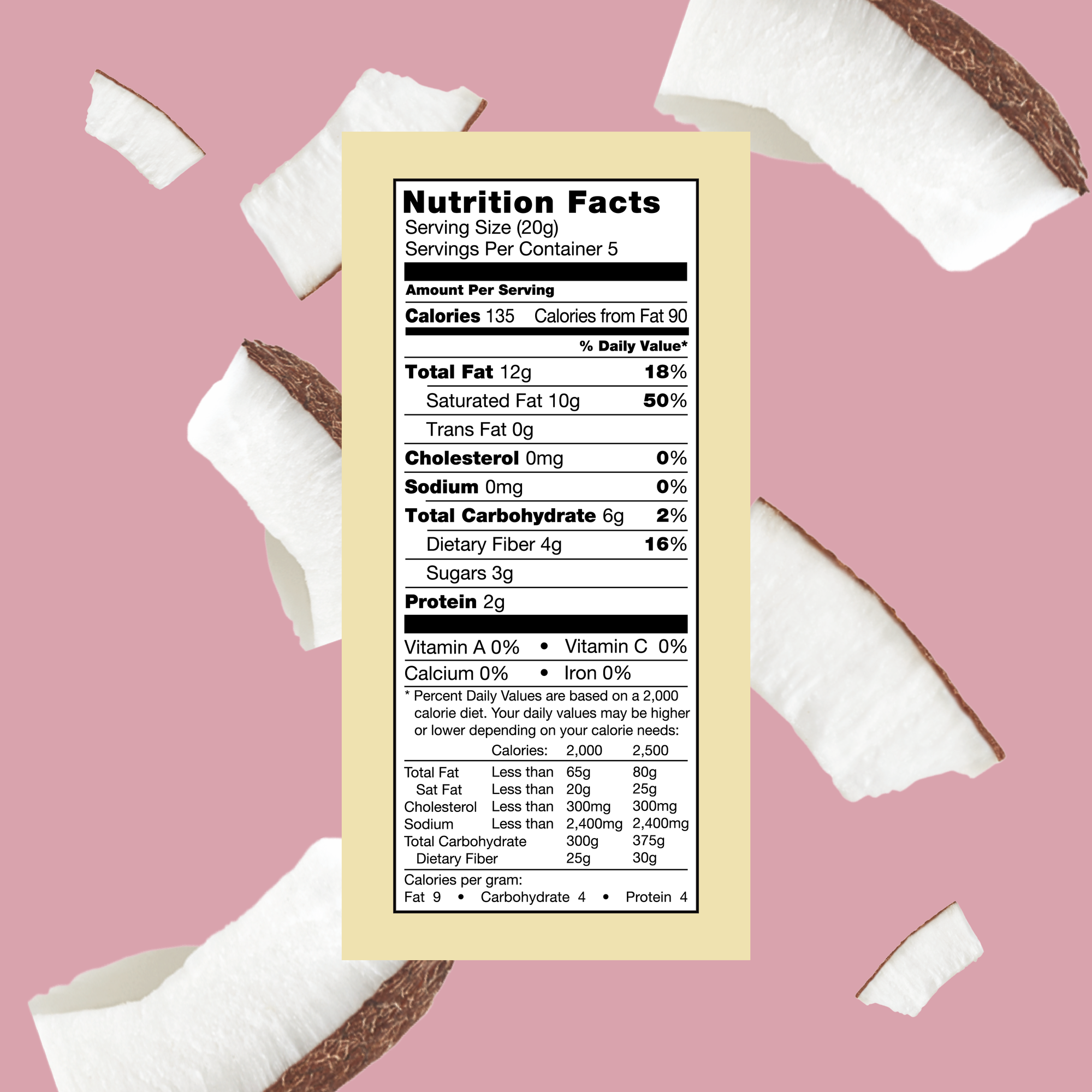 White Choco'Latte Coconut Chips 100g