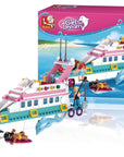 Girl's Dream Luxury Yacht Building Brick Kit (328 Pcs)