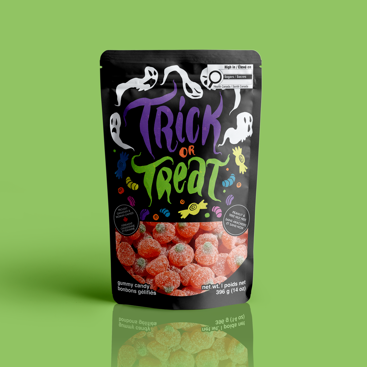 Trick Or Treat Ghosts | Gummy Pumpkins | 396 g