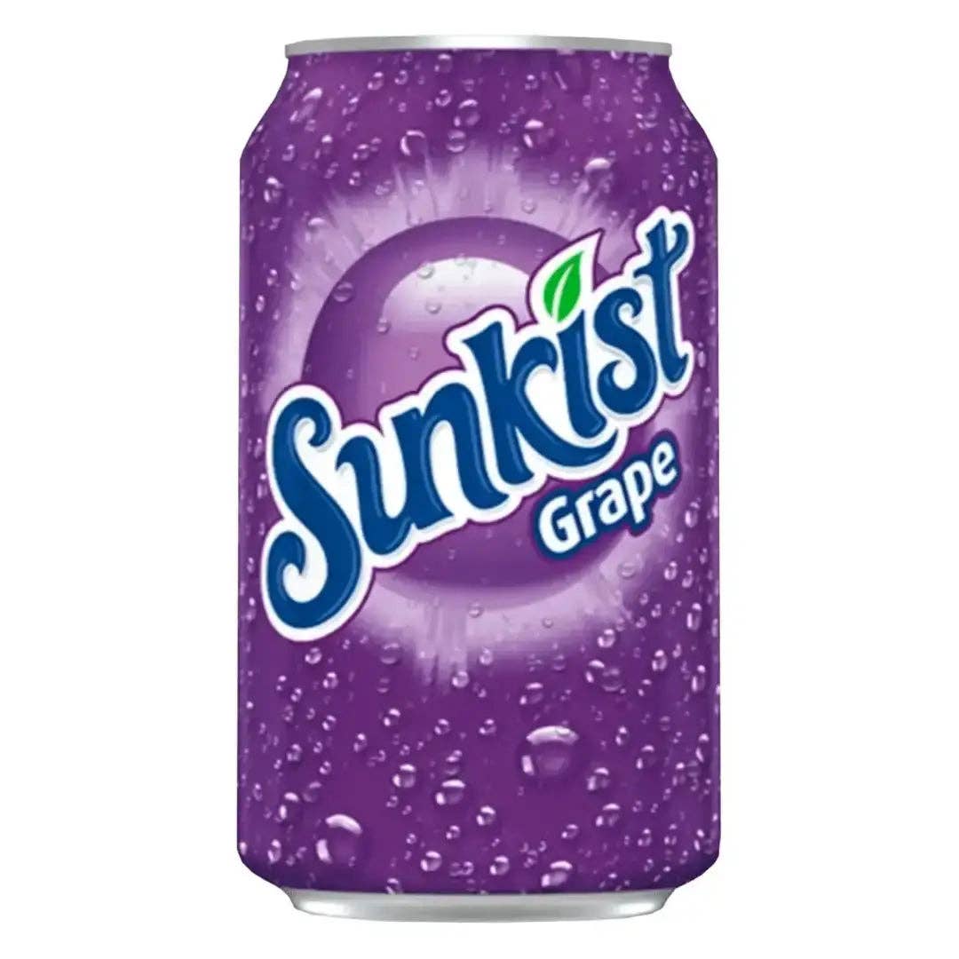 Sunkist Grape Soda, 12 fl oz cans, 12 pack