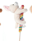 9" Lollyplush Dog Asst w/ 14" Rainbow Lollipop