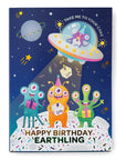 Alien Birthday Card - Vanilla w/ Celestial Sprinkles