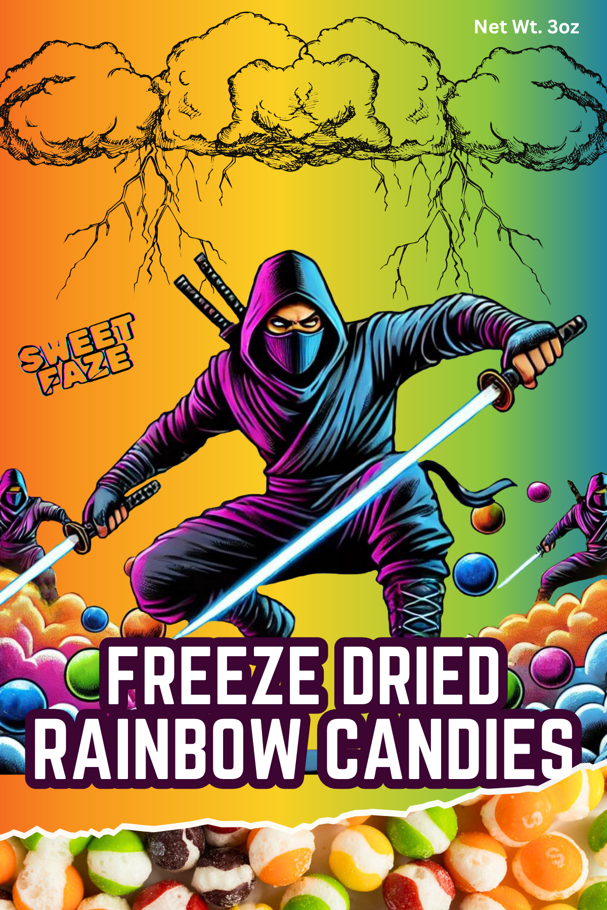 Freeze Dried Rainbow Candies