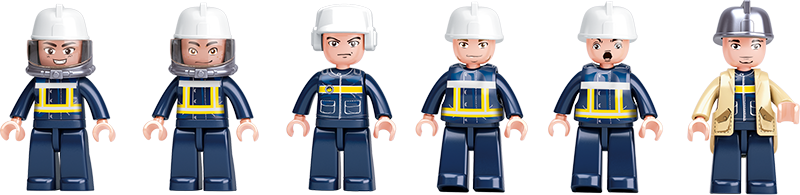 Large Fire Station Building Brick Kit (612 Pcs)