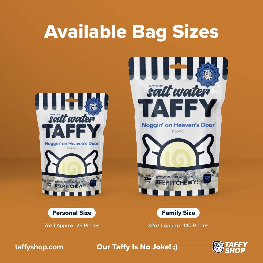 Noggin' on Heaven's Door™ Taffy (Eggnog): Personal (7oz)