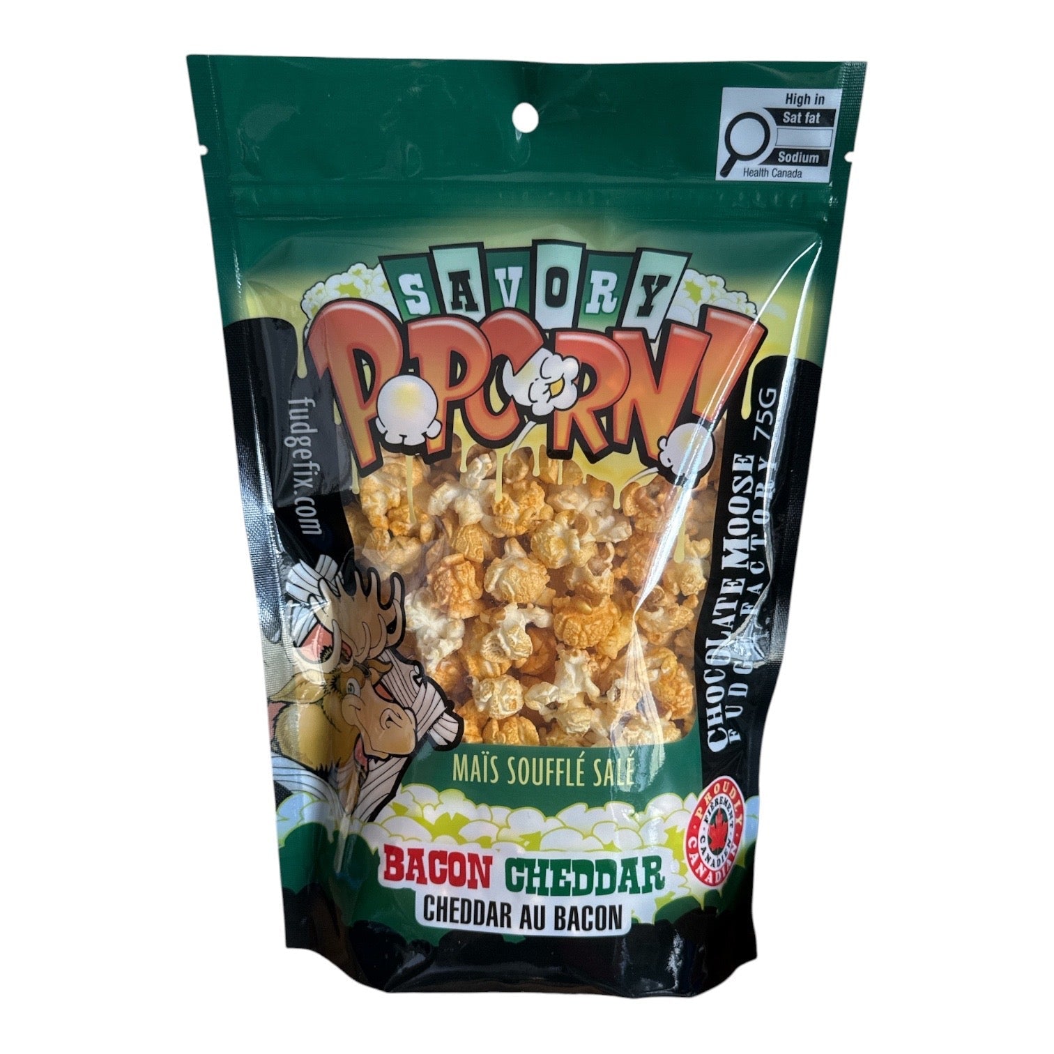 Savory Popcorn - BACON CHEDDAR: 75g