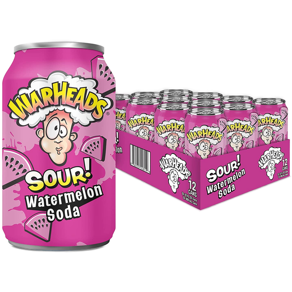 Warheads Sour Soda - Watermelon 355ml [1 Can]