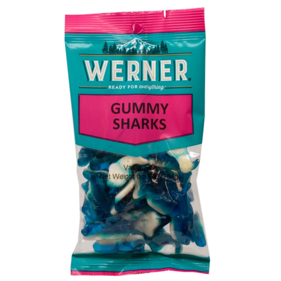 Werner Snacks - Gummy Sharks Blue 184g