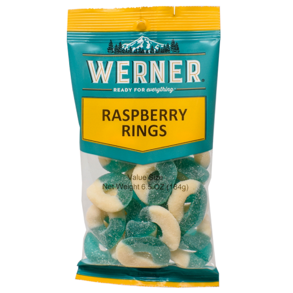 Werner Snacks - Raspberry Rings 184g