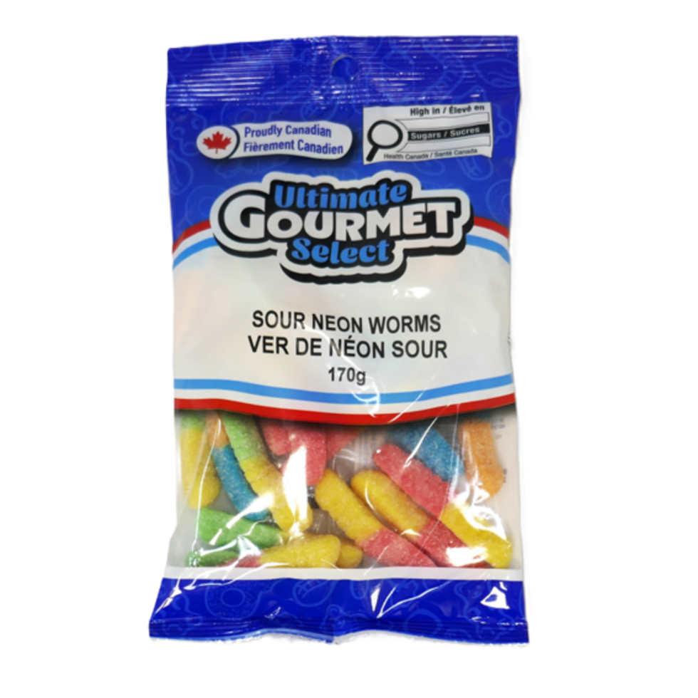 UGPT Sour Neon Worms 170g