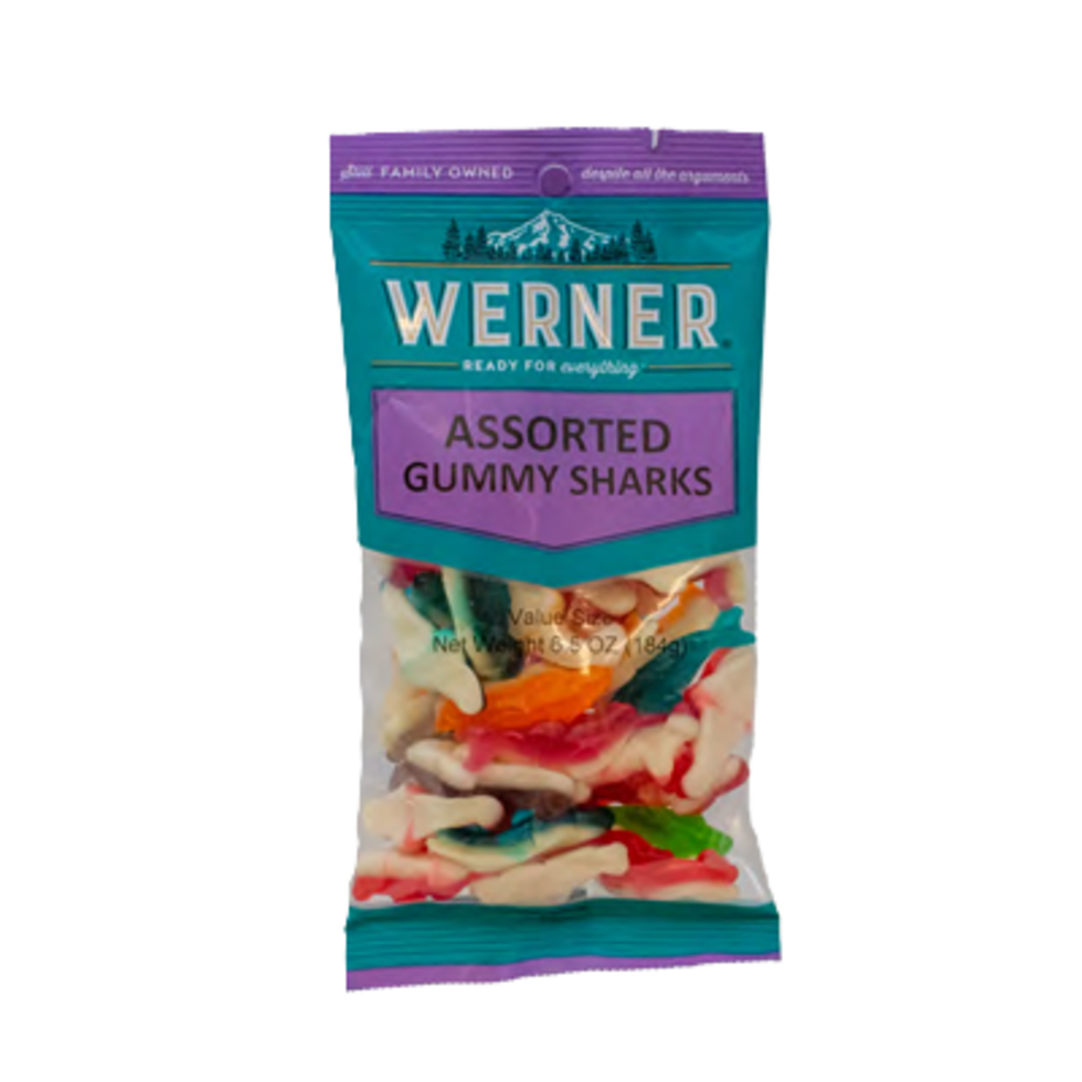 Werner Snacks - Gummy Sharks Assorted 184g