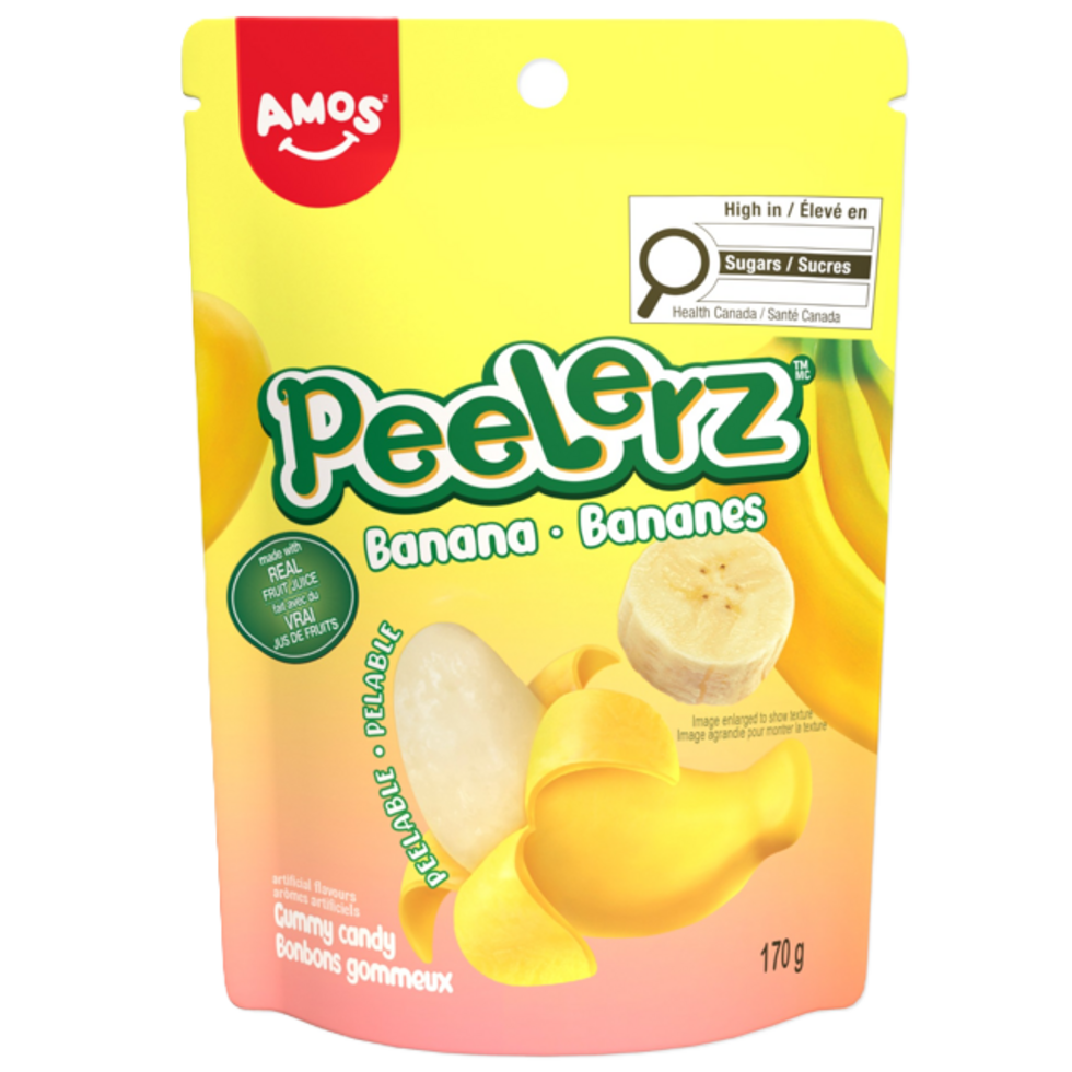 Amos Peelerz Banana Gummy Bag 10/170g
