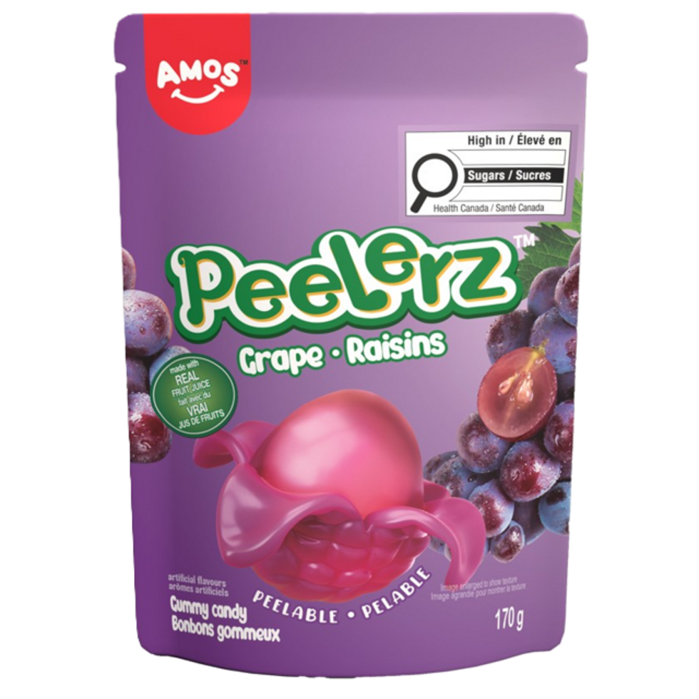 Amos Peelerz Grape Gummy Bag 170g