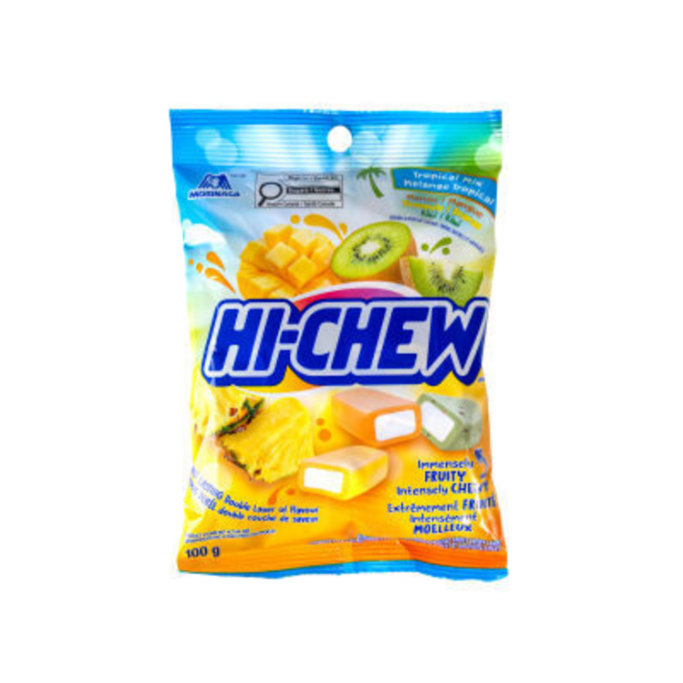 Hi Chew Peg Top - 100g Tropical Mix