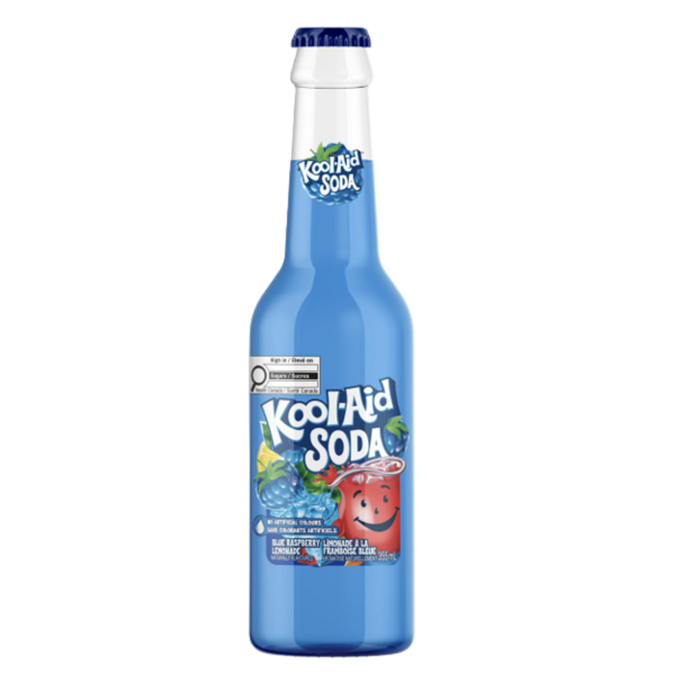 Kool-Aid Soda Blue Raspberry 355ml Glass