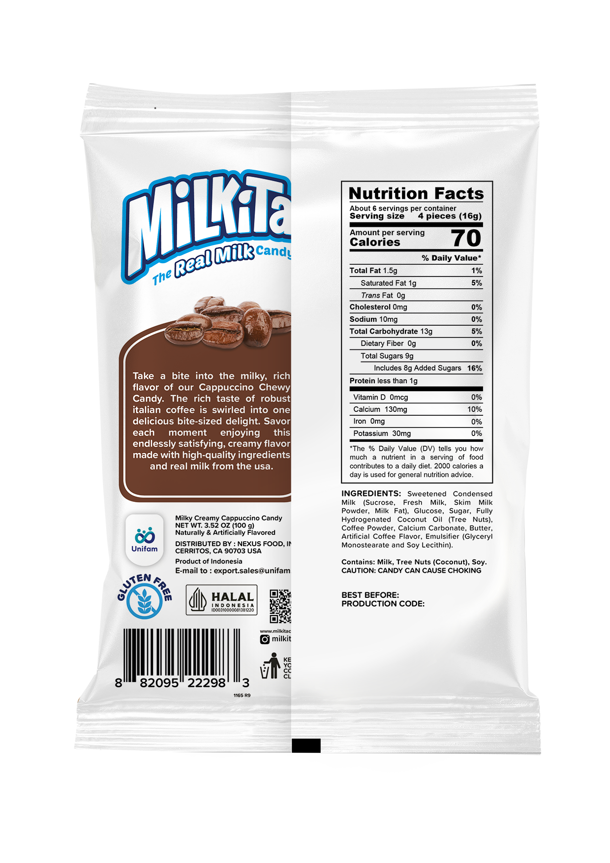 Milkita The Real Milk Candy Cappuccino 100 g