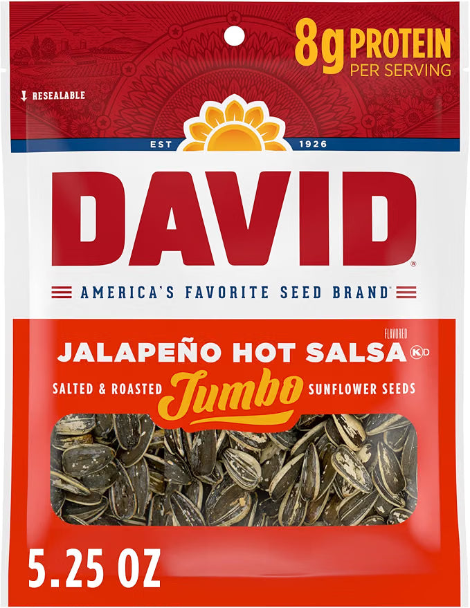 DAVID Jumbo Sunflower Seeds - Jalapeno 5.25 oz (149g)