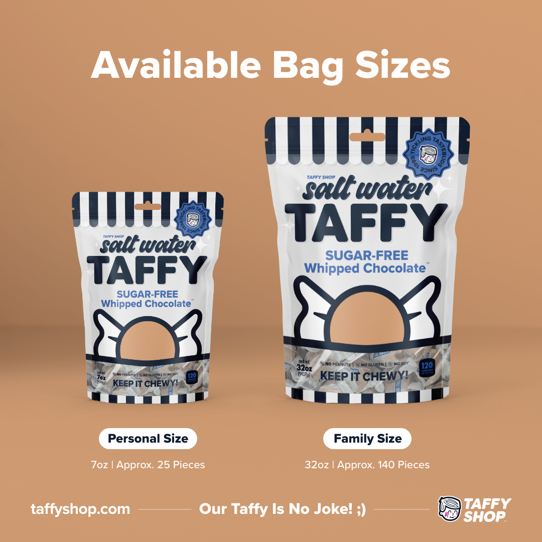 SUGAR-FREE Whipped Chocolate™ Taffy: Personal (7oz)