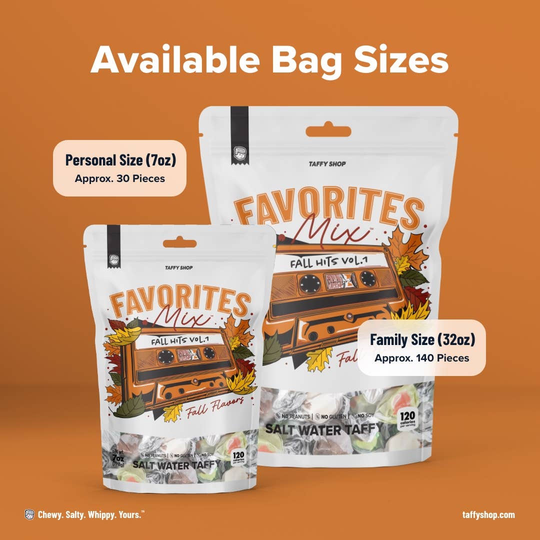 Fall Favorites™ Taffy Bag: Personal (7oz)