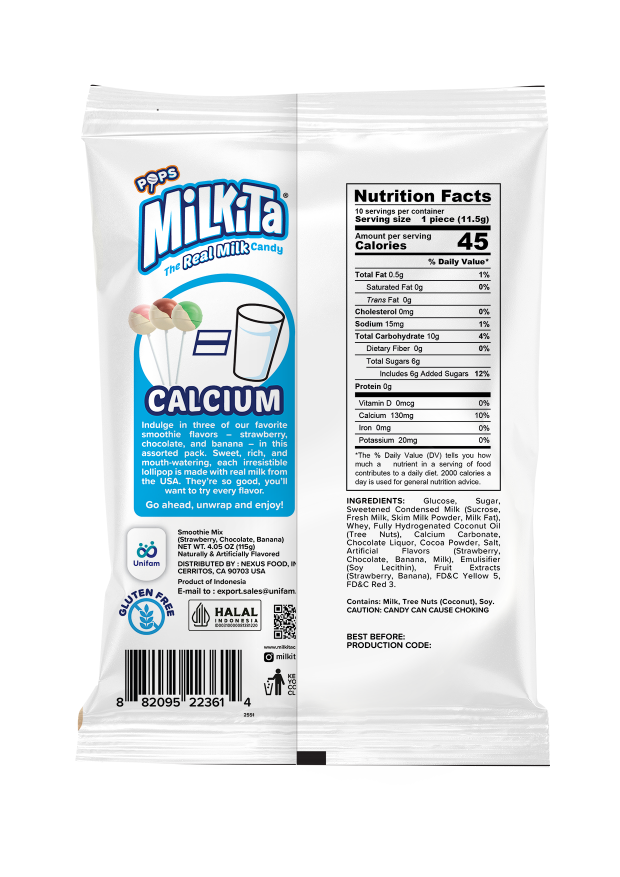 Milkita The Real Milk Lollipop Smoothie Mix 115 g