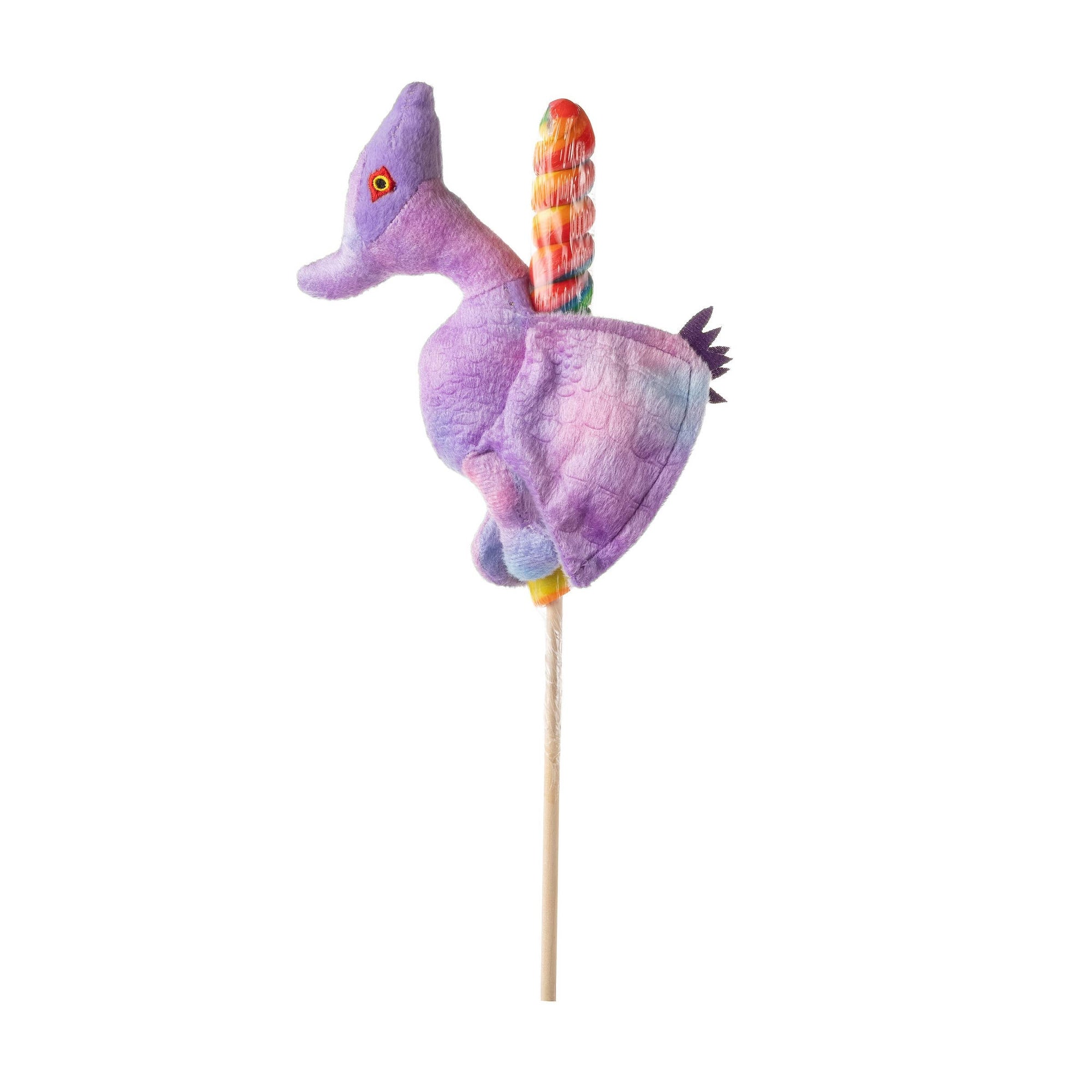 7&quot; (17cm) Lollyplush Pteranodon Dino w/ 14&quot; Rainbow Lollipop