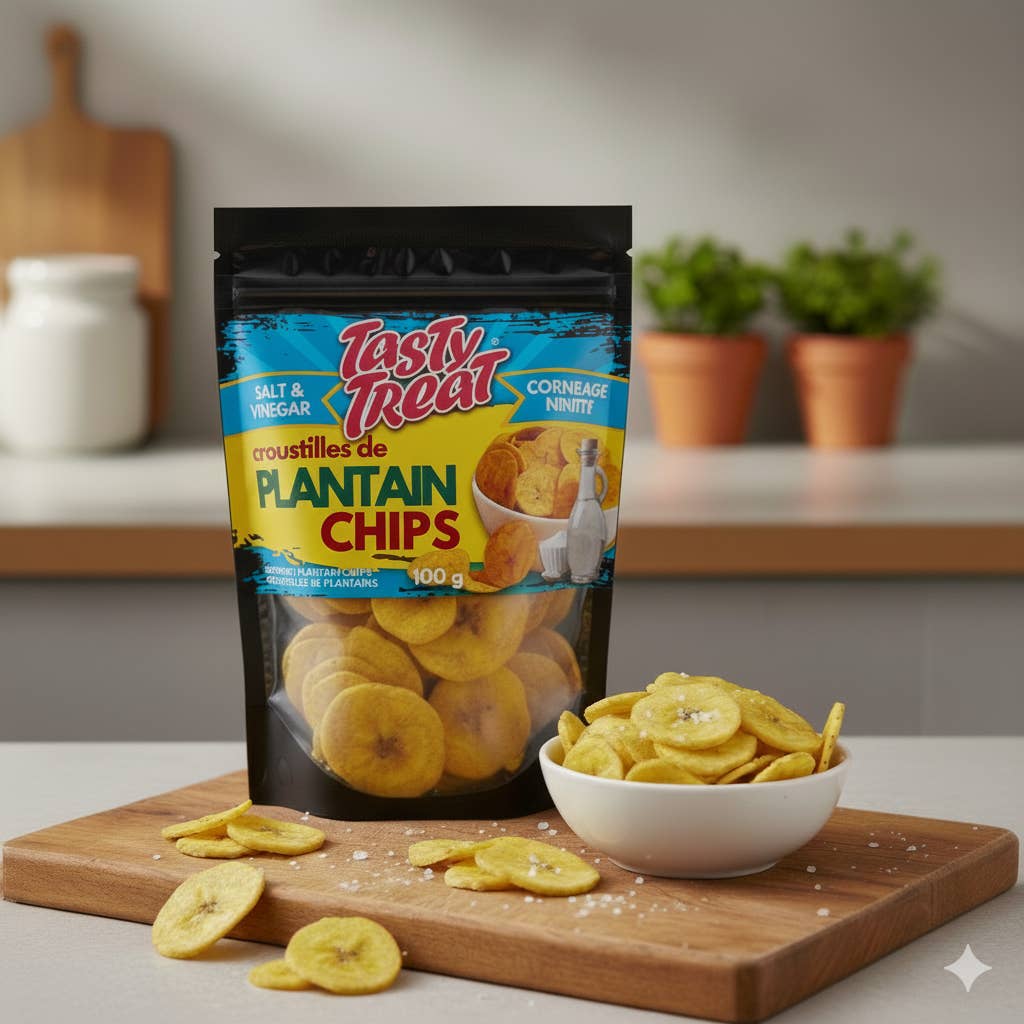 Plantain Chips - Salt &amp; Vinegar 100g