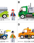 Town City Cleaner Vehicles Building Brick