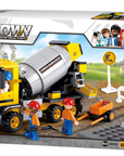 Construction Cement Mixer Truck Building Brick Kit (296 Pcs)